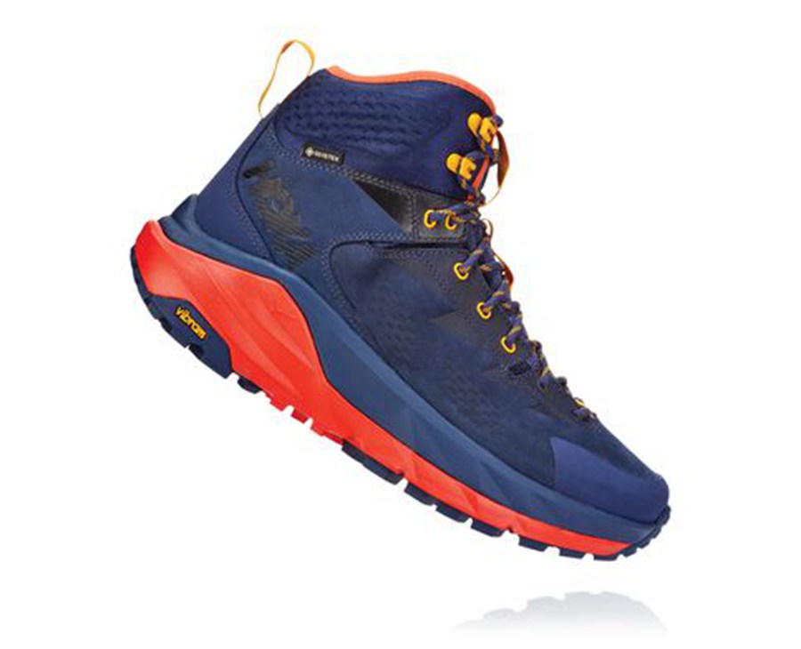 Sapatilhas Hoka One One Masculino Azuis/Vermelhas - Kaha Gore-Tex - 152-ASRTPF